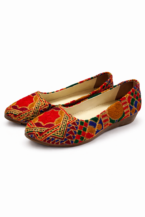 Afghan Handcrafted Leather Handbag Set – Oriental Embroidery (3-Piece Bundle)